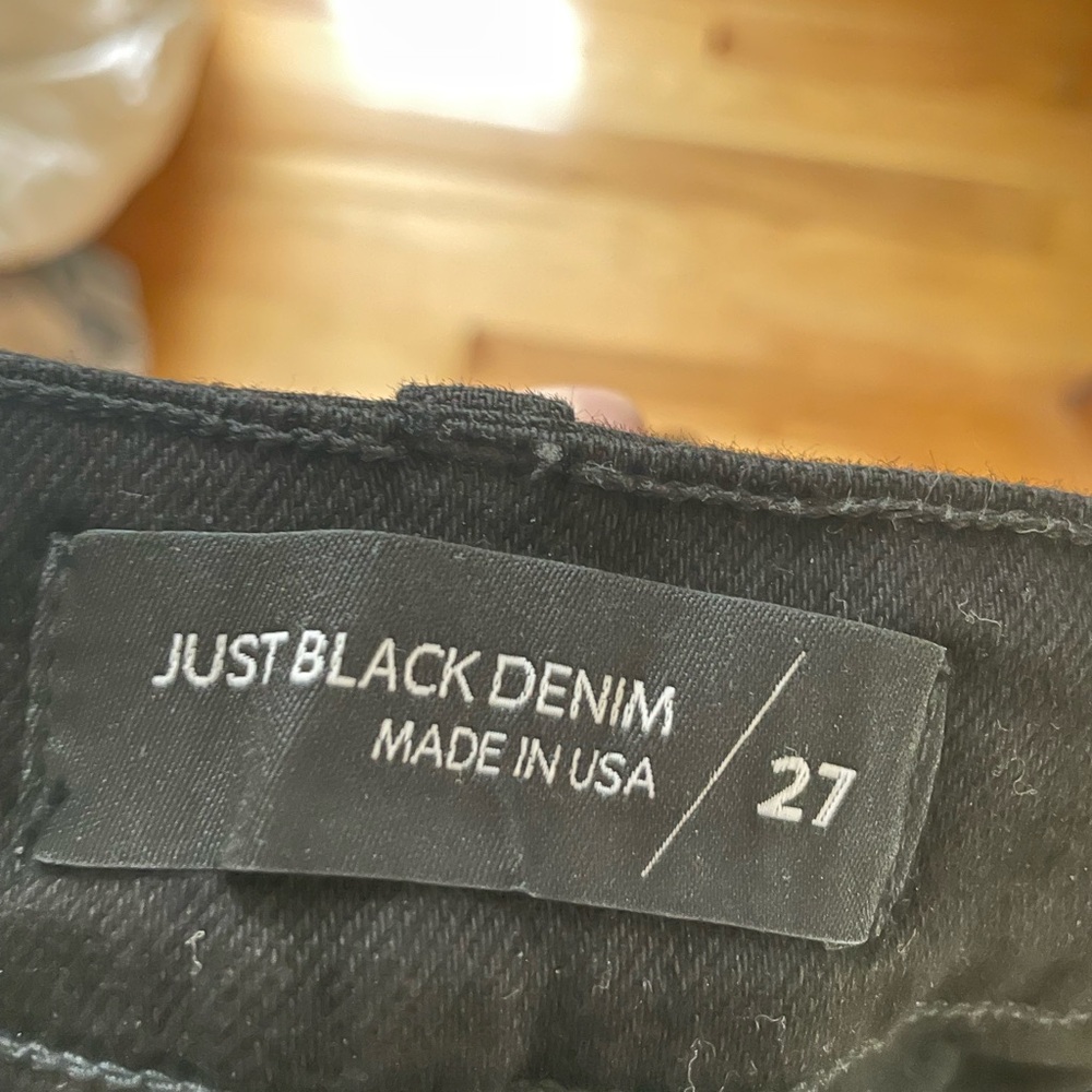 Black jeans bootcut cropped